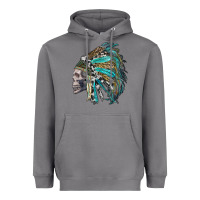 Storm western indian headdress with skull Heavyweight Hoodie - RanaPortraitStore