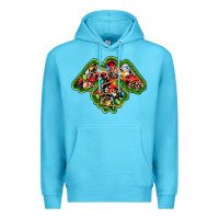 Ocean Blue christmas western thunderbird Premium Hoodie - RanaPortraitStore