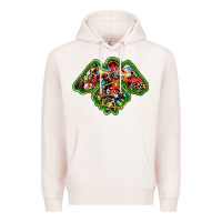 Pale Pink christmas western thunderbird Premium Hoodie - RanaPortraitStore
