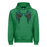 Emerald turquoise leopard wings Urban Hoodie - RanaPortraitStore