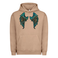 Pigment Burro turquoise leopard wings Urban Hoodie - RanaPortraitStore