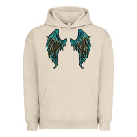 Turquoise Leopard Wings Urban Hoodie | Teevron
