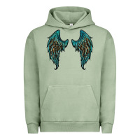 Pigment Oil Green turquoise leopard wings Urban Hoodie - RanaPortraitStore