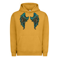 Pigment Peanut Butter turquoise leopard wings Urban Hoodie - RanaPortraitStore