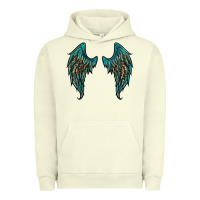 Pigment Pistachio turquoise leopard wings Urban Hoodie - RanaPortraitStore