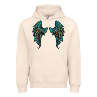 Sandshell turquoise leopard wings Urban Hoodie - RanaPortraitStore