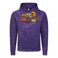 Cloud Purple mom boots hat and sunflower Vintage Hoodie - Artiststas