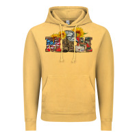 Vintage Mustard mom boots hat and sunflower Vintage Hoodie - Artiststas