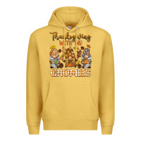 Antique Gold thanksgiving with my  gnomies Premium Hoodie - BarkalooDesign