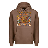 Chestnut thanksgiving with my  gnomies Premium Hoodie - BarkalooDesign