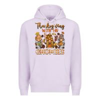 Lilac thanksgiving with my  gnomies Premium Hoodie - BarkalooDesign