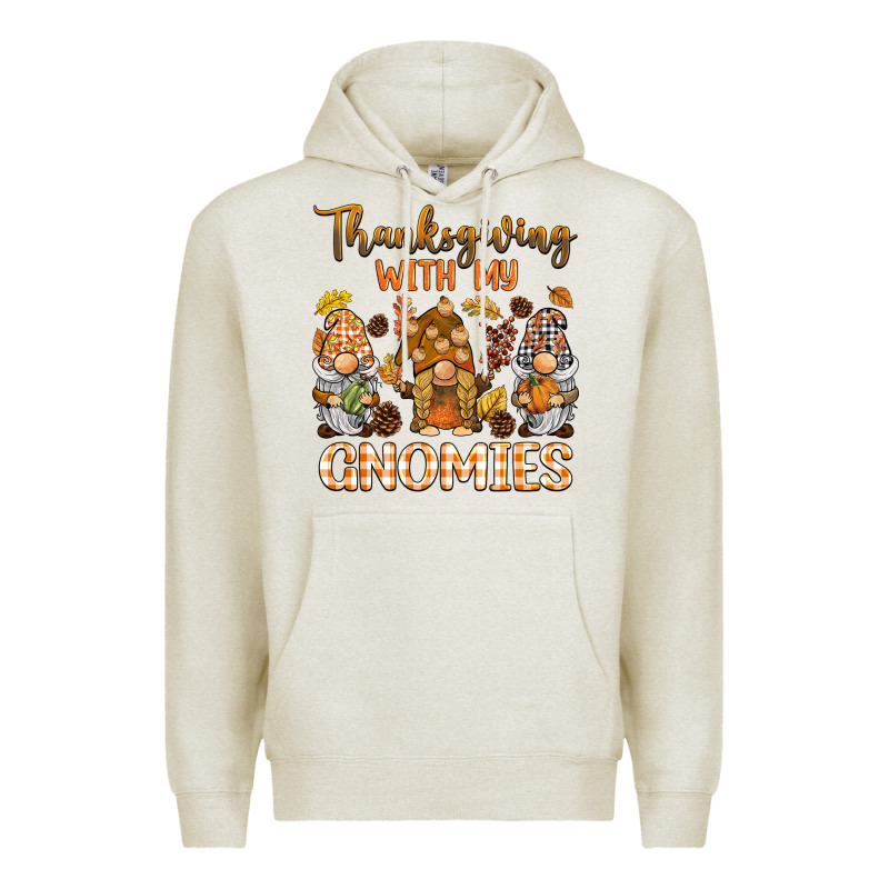 Thanksgiving With My  Gnomies Premium Hoodie by BarkalooDesign | Teevron