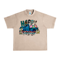 French Oak Happy Easter  truck Urban Heavy Tee - CowhideDigitalArt
