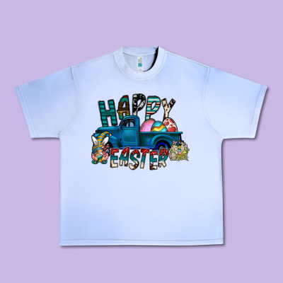 Happy Easter  Truck Urban Heavy Tee Designed By Cowhidedigitalart