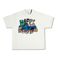 Pistachio Happy Easter  truck Urban Heavy Tee - CowhideDigitalArt