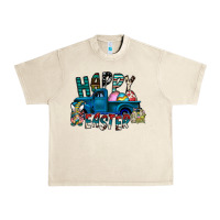 Sandshell Happy Easter  truck Urban Heavy Tee - CowhideDigitalArt
