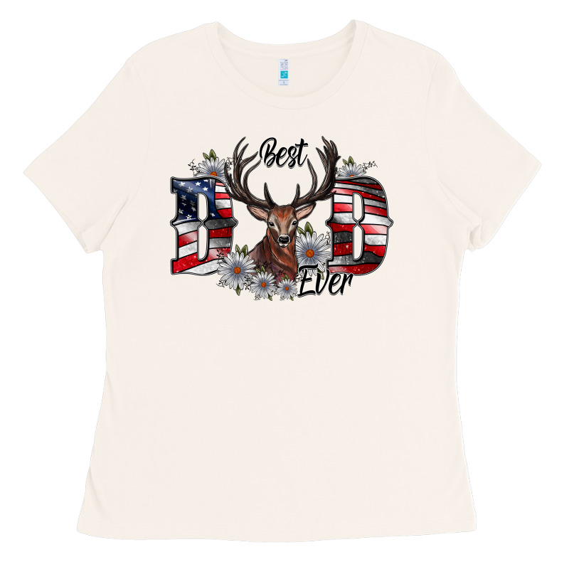 Best Dad Ever Ladies Tee by CowhideDigitalArt | Teevron