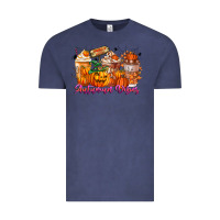Vintage Denim Thanks A Latte Autumn Vibes Vintage Tee - CowhideDigitalArt