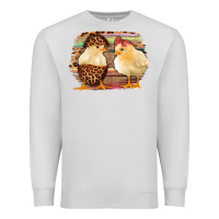Dove Grey Western Leopard and Serape Chicks Premium Sweatshirt - Jasminsmagicworld