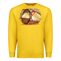 Lemon Western Leopard and Serape Chicks Premium Sweatshirt - Jasminsmagicworld