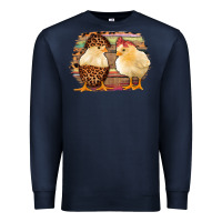 Navy Western Leopard and Serape Chicks Premium Sweatshirt - Jasminsmagicworld