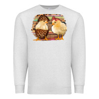 Oatmeal Heather Western Leopard and Serape Chicks Premium Sweatshirt - Jasminsmagicworld