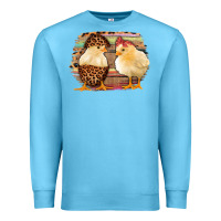 Ocean Blue Western Leopard and Serape Chicks Premium Sweatshirt - Jasminsmagicworld