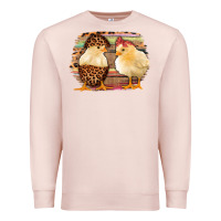 Pale Pink Western Leopard and Serape Chicks Premium Sweatshirt - Jasminsmagicworld