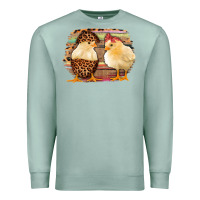 Seafoam Western Leopard and Serape Chicks Premium Sweatshirt - Jasminsmagicworld