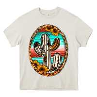 Cream Western Cactus Heavy Core Tee - Jasminsmagicworld