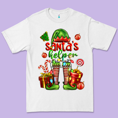 Santa S Helper Premium Tee Designed By Fadigitalartstudio