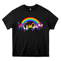 Black Human pride Heavy Core Tee - FaDigitalArtStudio