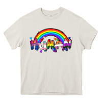 Cream Human pride Heavy Core Tee - FaDigitalArtStudio