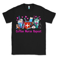 Black Coffee Nurse Repeat Nurse Coffee Cups Classic Tee - FaDigitalArtStudio