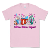 Bubblegum Pink Coffee Nurse Repeat Nurse Coffee Cups Classic Tee - FaDigitalArtStudio