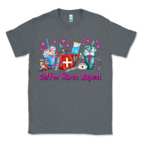 Charcoal Heather Coffee Nurse Repeat Nurse Coffee Cups Classic Tee - FaDigitalArtStudio