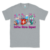 Heather Grey Coffee Nurse Repeat Nurse Coffee Cups Classic Tee - FaDigitalArtStudio