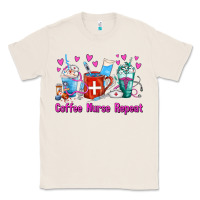 Natural Coffee Nurse Repeat Nurse Coffee Cups Classic Tee - FaDigitalArtStudio