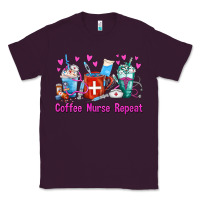 Plum Coffee Nurse Repeat Nurse Coffee Cups Classic Tee - FaDigitalArtStudio