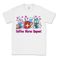 White Coffee Nurse Repeat Nurse Coffee Cups Classic Tee - FaDigitalArtStudio