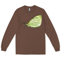 Chestnut Cabbage White Butterfly Long Sleeve Tee - LillyAllenDesigns