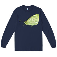 Navy Cabbage White Butterfly Long Sleeve Tee - LillyAllenDesigns