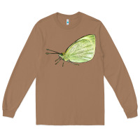 Toasted Coconut Cabbage White Butterfly Long Sleeve Tee - LillyAllenDesigns