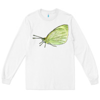 White Cabbage White Butterfly Long Sleeve Tee - LillyAllenDesigns