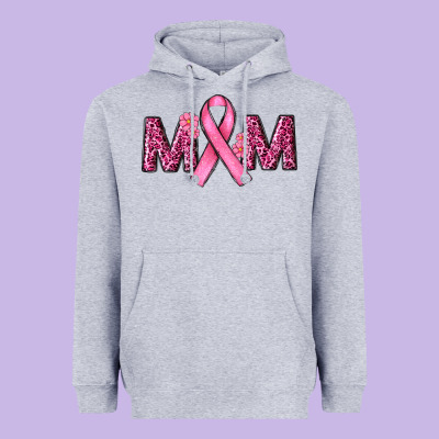 Cancer Ribbon Mom Heavyweight Hoodie Designed By Ranaportraitstore