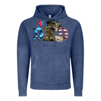 Vintage Denim dad military boots and hat Vintage Hoodie - Artiststas