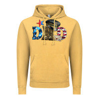 Vintage Mustard dad military boots and hat Vintage Hoodie - Artiststas
