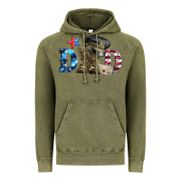 Vintage Olive dad military boots and hat Vintage Hoodie - Artiststas