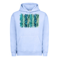 Pigment Grape Ice turquoise leopard watercolor brushstroke background Urban Hoodie - RanaPortraitStore