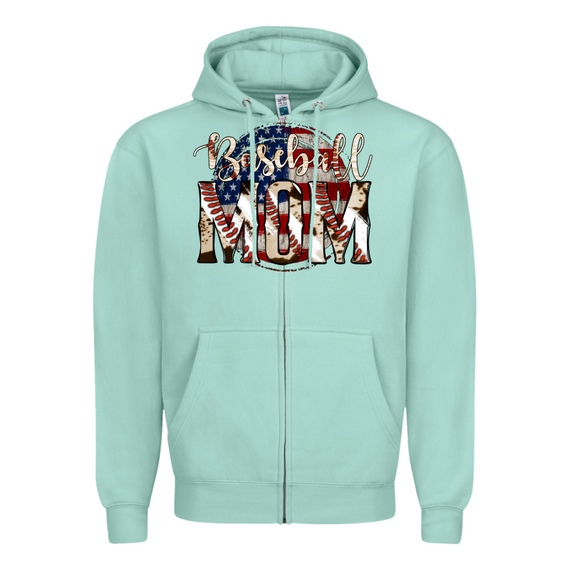 Baseball Mom Zipper Hoodie by Jasminsmagicworld | Teevron